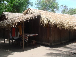 The kitchen, Sitting room and dining room in our indigenous friends home