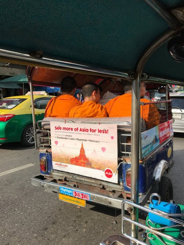 Monks in a Tuk-Tuk