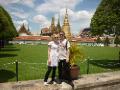 Out the front of the grand palace