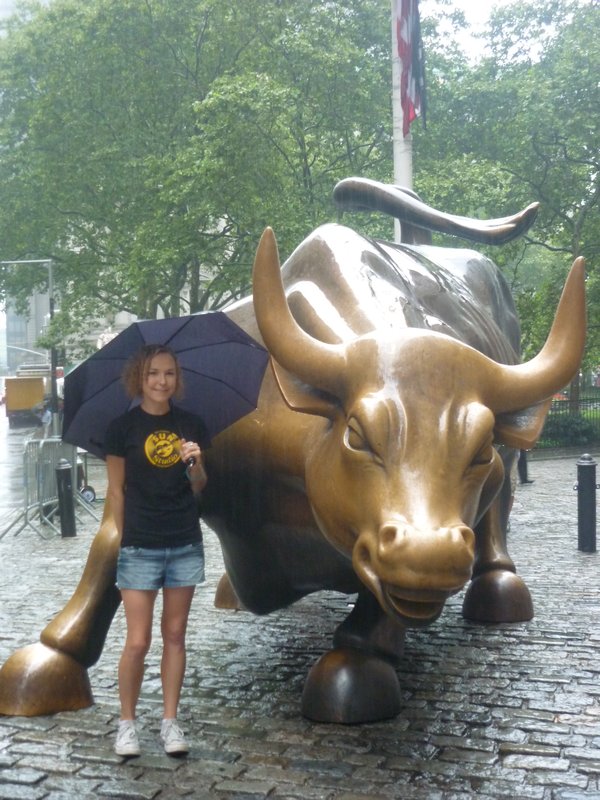 Sarah with the Bull