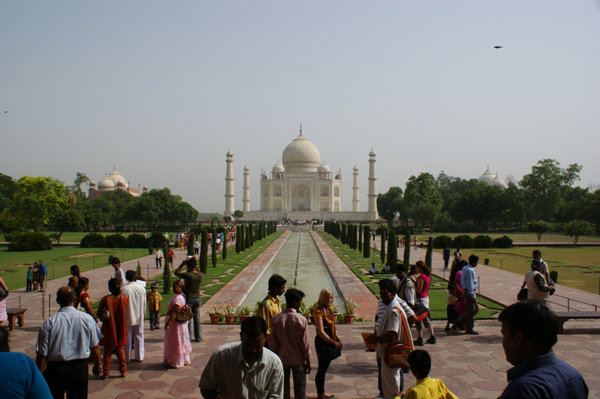 the Taj Mahal