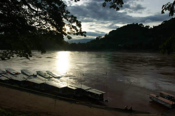 sun on the mekong