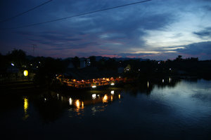 night view of the river kwai