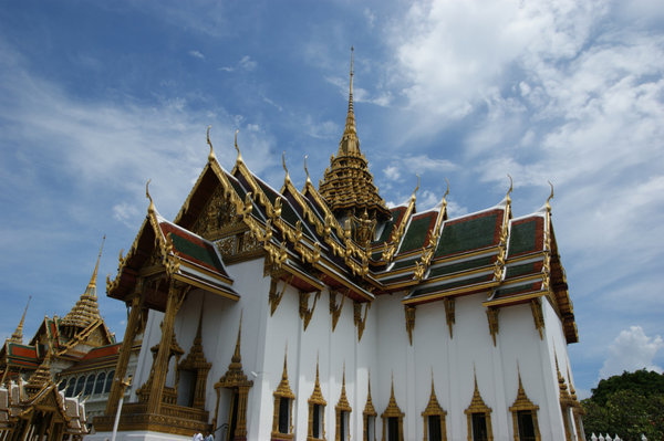 roof and sky at the grand palace