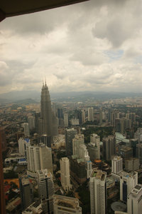 view from top of menara tower