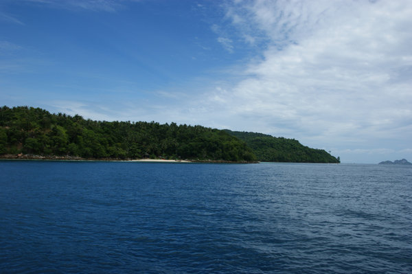 blue sky and blue sea