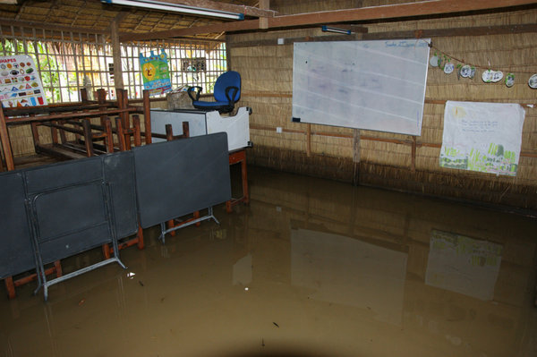 flooded classroom at osborne house