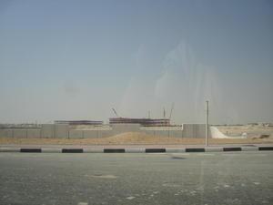 Construction site at Education City across the road from Al Shaqab