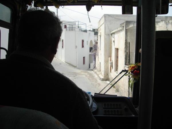 From the bus, ıt only just squeezed through the narrow lıttle wındıng streets out ın the vıllages.