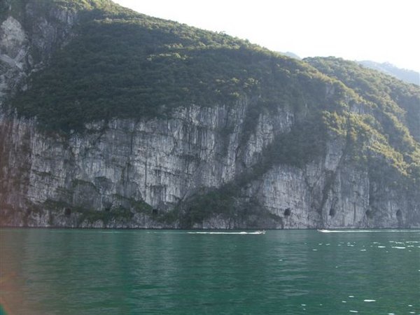Road inside cliff near Lecco, Lago di Como