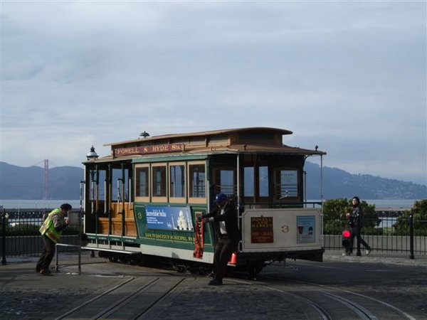 Powell & Hyde cable car turntable.