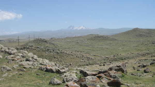 Aragats from the Citadel at Horum