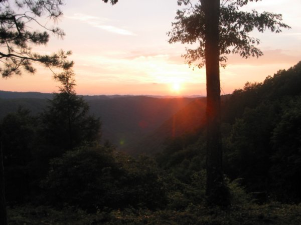 Sunset from Lodge in WV