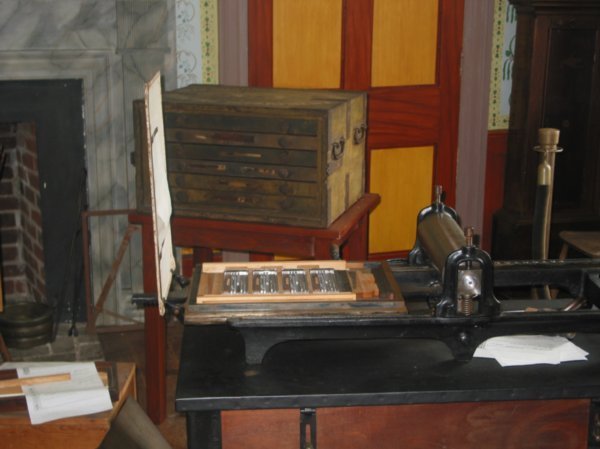 Printing press used for Pardons