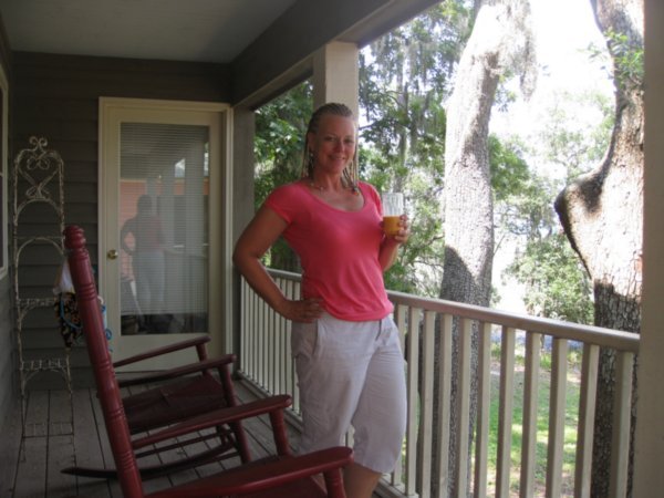 Sippin' Sweet tea on back porch