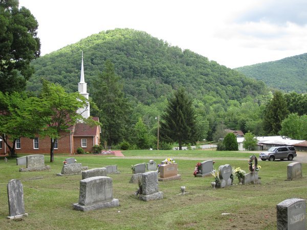 Another old church with a cemetery