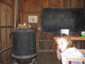 Actual 1800's schoolhouse Laura, and Carrie attended in De Smet, SD