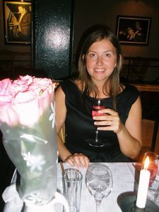 Flowers and kir royale