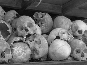 Skulls at the Killing Fields