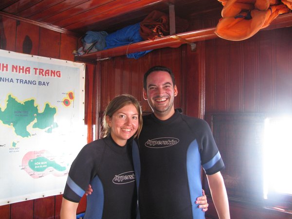 Suited up for snorkelling