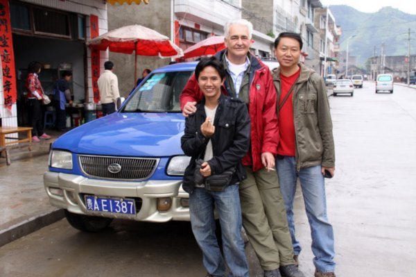 Our 4-wheel car with Lee, Luo and Bear