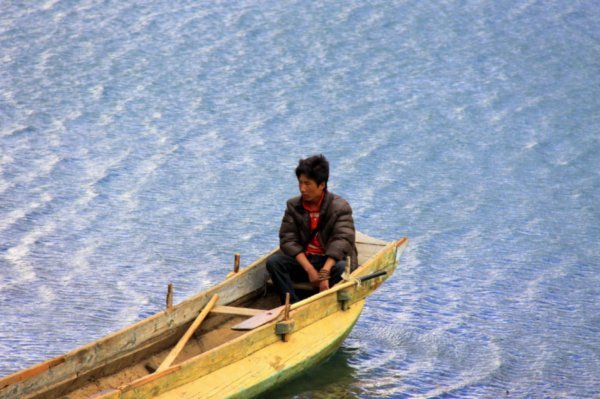Traditional Mosuo boat