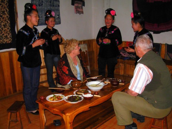Welcome ceremony - drinking rice wine and rice wine and.......