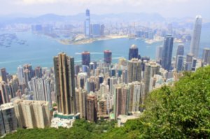 Stunning scenic views of Hong Kong, Victoria Harbour and Kowloon