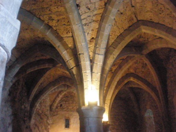 M Chateau de Chillon dungeon ceiling