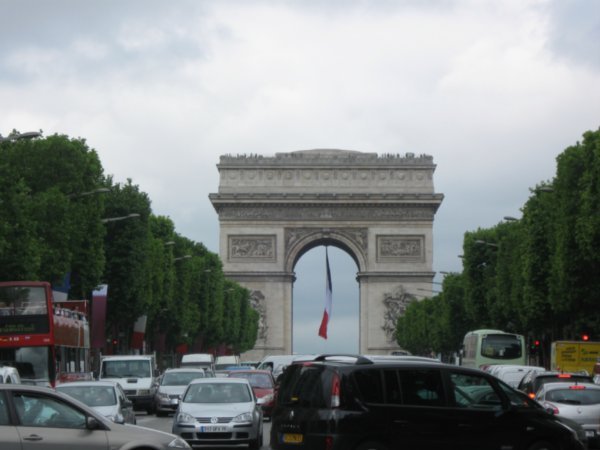 L'Arc de Triomphe from the Champs Elysees