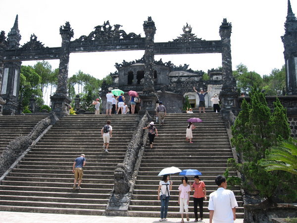 Entrance to the Tomb of Khai Dinh in Hue