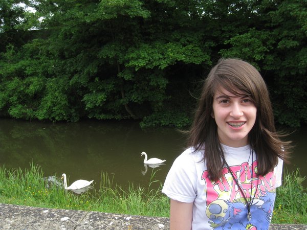 Erin with Swans