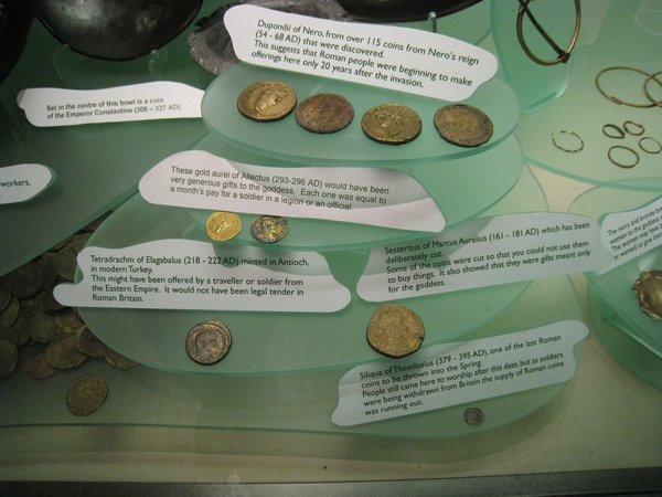 Coins Tossed into the Roman Bath
