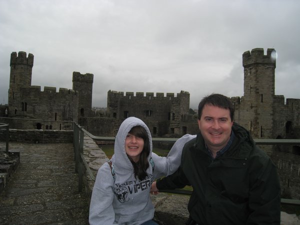 Brian and Erin at Caernarfon