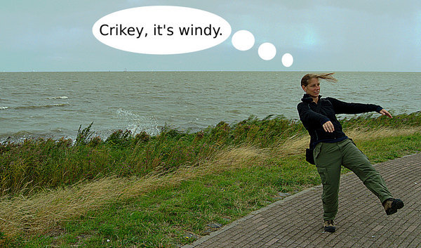 Just a wee bit breezy...