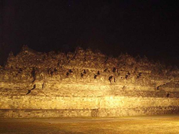 Borobudur at night