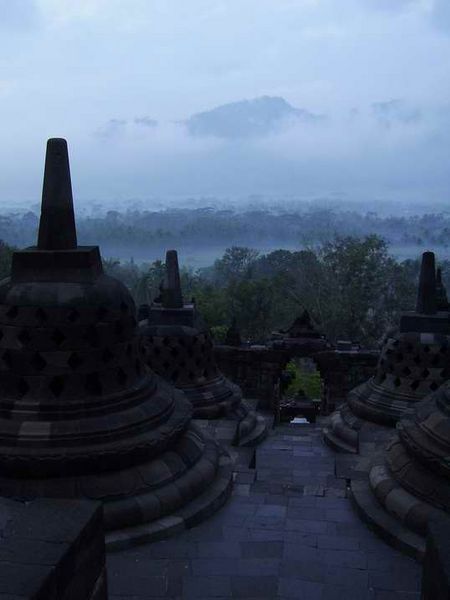 Stupa at dawn