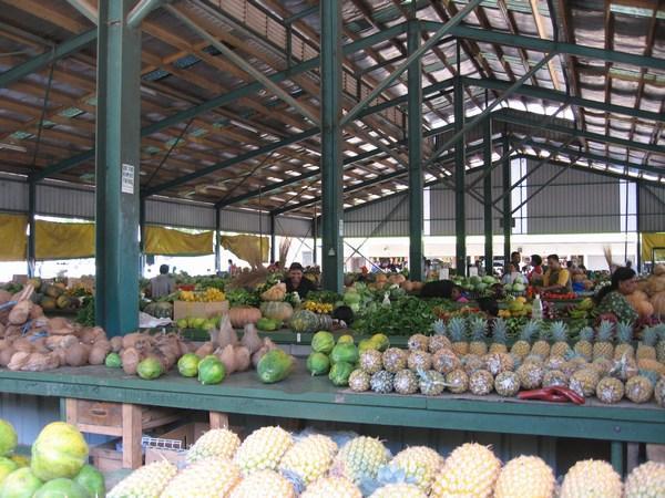 Typical fruit market