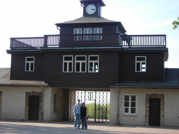 Us at Buchenwald Entry Gate