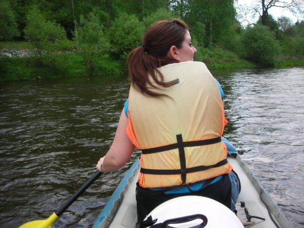 Me Canoeing on Vlatva River