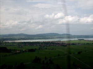 View of Fussen from the castle