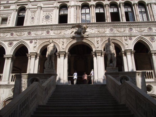 Courtyard stairs at the Doge's palace