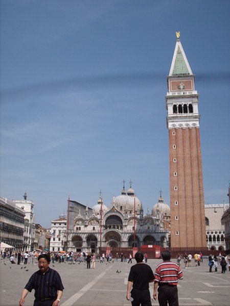 View of clock tower and St Marks