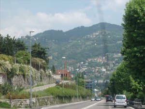Coming into Como, Italy