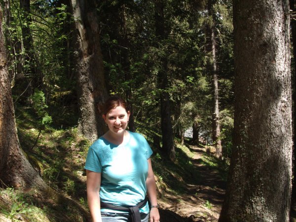 Me hiking through the trees