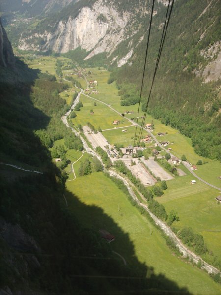 looking down from the gondola 3