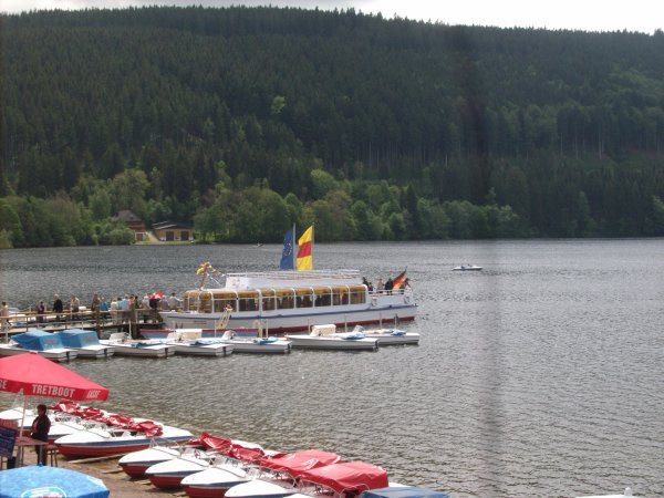 Tour boat on lake titisee