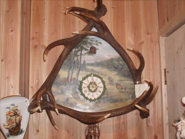 an antler clock in triberg