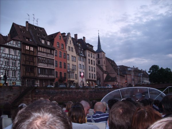 Beginning of our boat tour in strasbourg