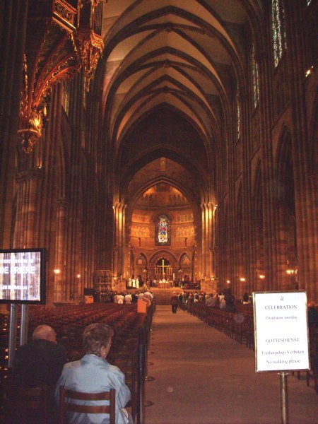 Inside Strasbourg Cathedral